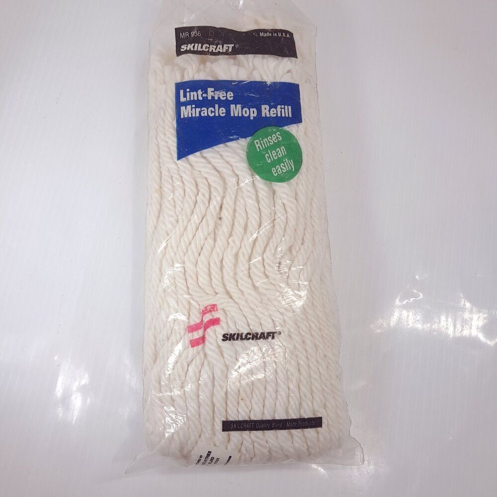 New Skilcraft Miracle Mop Refill Lint Free MR-936 936 for MR 926 skillcraft USA